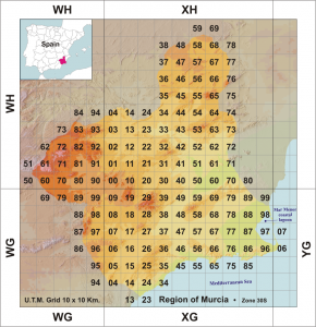 Map-Region-of-Murcia-Spain-Zone-30S-UTM-grid-10-Km