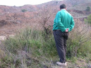 Pedro-Sanchez-Gomez-junto-Capparis-aegyptia-zoharyi-tapenera-Sierra-Minera-Cartagena-La-Union-Llano-Beal