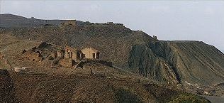 Zona minera de la Unin, vista desde el camino hacia el Llano del Beal